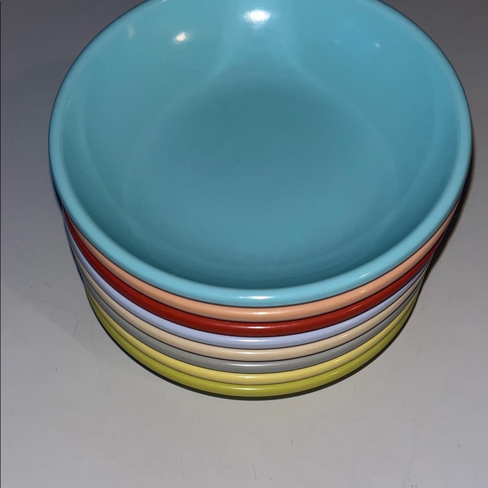 8 Vintage saucers Watertown Lifetime Ware